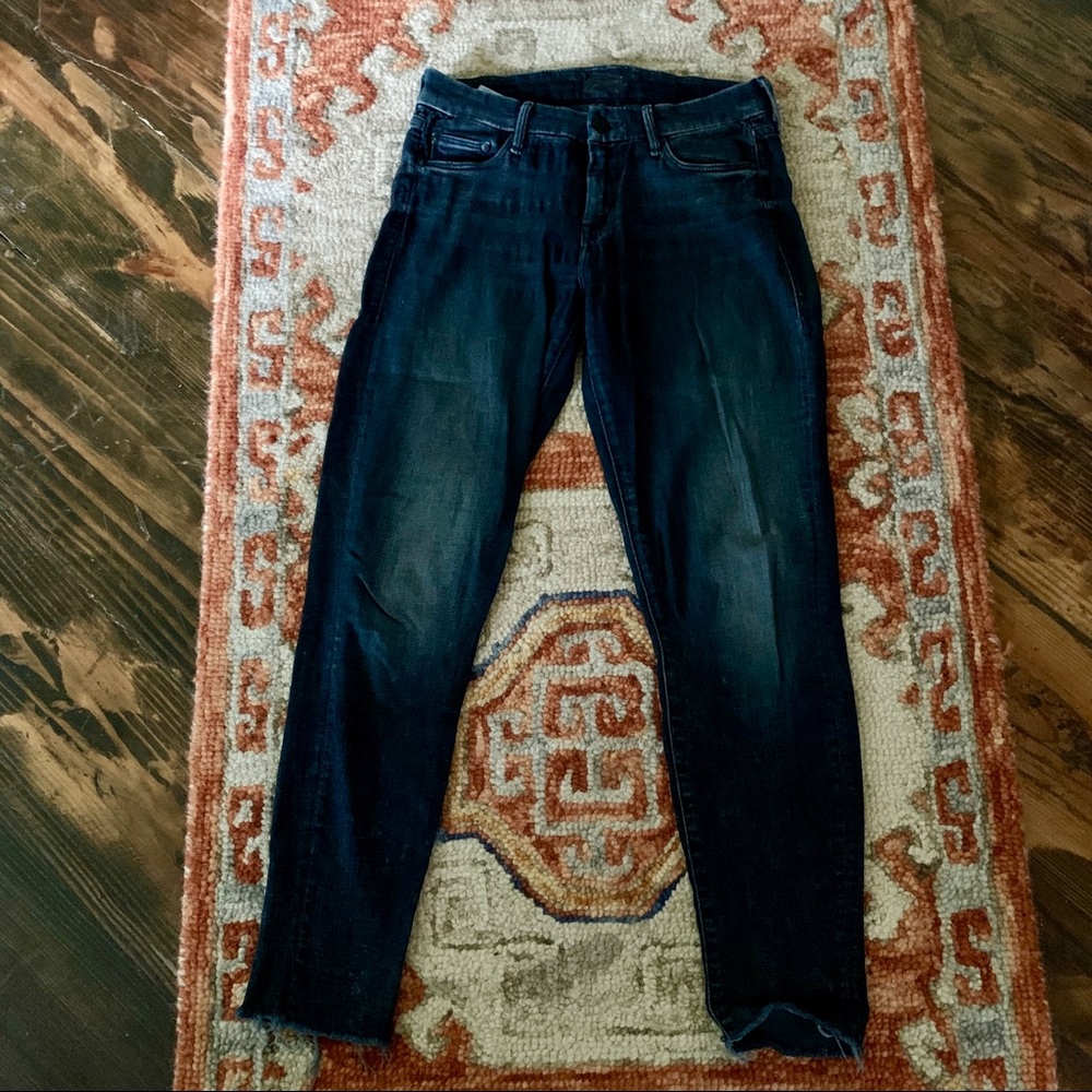 MOTHER Denim The Looker Ankle Fray Jeans